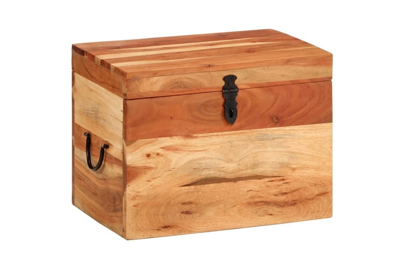 beBasic opbevaringskasse 39x28x31 cm massivt akacietræ - Brun - Opbevaring - Opbevaring til småting - Kurve & kasser