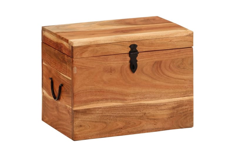 beBasic opbevaringskasse 39x28x31 cm massivt akacietræ - Brun - Opbevaring - Opbevaring til småting - Kurve & kasser