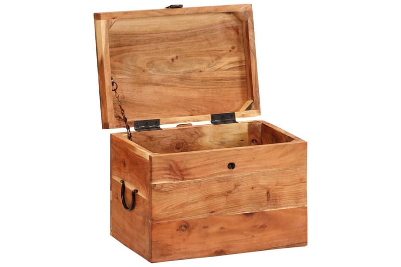 beBasic opbevaringskasse 39x28x31 cm massivt akacietræ - Brun - Opbevaring - Opbevaring til småting - Kurve & kasser