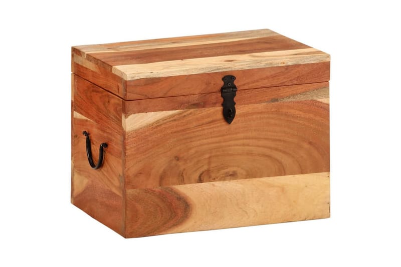 beBasic opbevaringskasse 39x28x31 cm massivt akacietræ - Brun - Opbevaring - Opbevaring til småting - Kurve & kasser