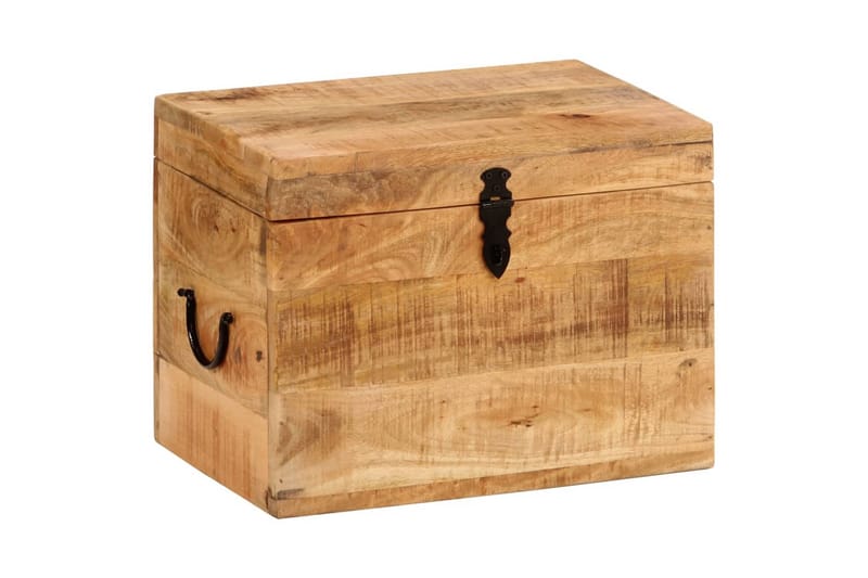 beBasic opbevaringskasse 39x28x31 cm massivt mangotræ - Brun - Opbevaring - Opbevaring til småting - Kurve & kasser