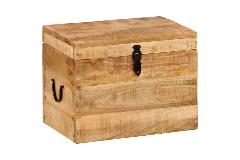 beBasic opbevaringskasse 39x28x31 cm massivt mangotræ - Brun - Opbevaring - Opbevaring til småting - Kurve & kasser