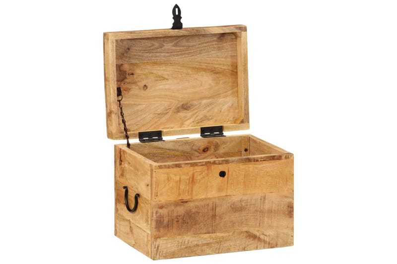 beBasic opbevaringskasse 39x28x31 cm massivt mangotræ - Brun - Opbevaring - Opbevaring til småting - Kurve & kasser