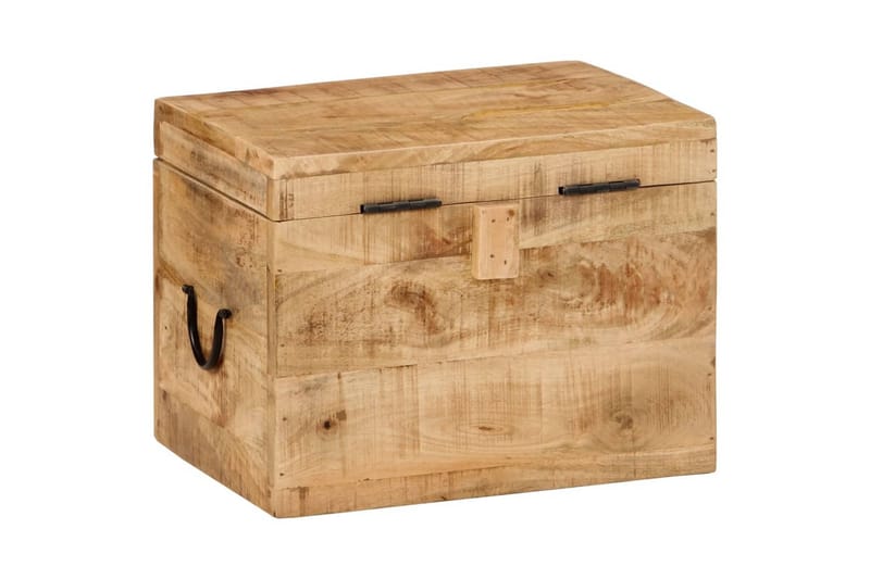 beBasic opbevaringskasse 39x28x31 cm massivt mangotræ - Brun - Opbevaring - Opbevaring til småting - Kurve & kasser