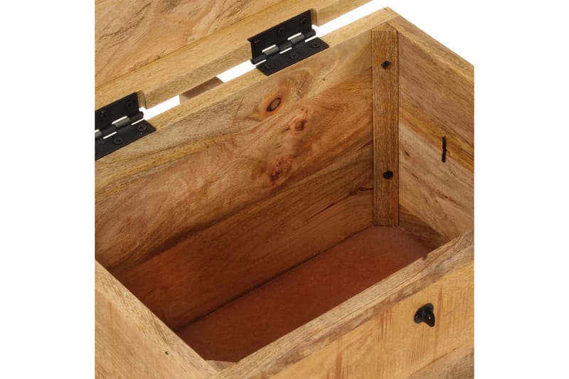 beBasic opbevaringskasse 39x28x31 cm massivt mangotræ - Brun - Opbevaring - Opbevaring til småting - Kurve & kasser