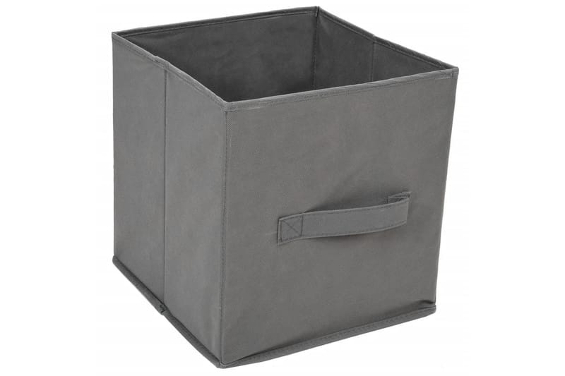 beBasic opbevaringsskab med 4 stofkurve 63x30x71 cm stål grå - GrÃ¥ - Opbevaring - Opbevaring til småting - Kurve & kasser