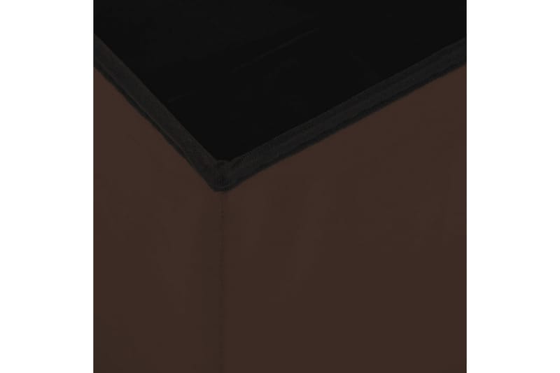 foldbar opbevaringspuf PVC brun - Brun - Opbevaring - Opbevaring til småting - Kurve & kasser