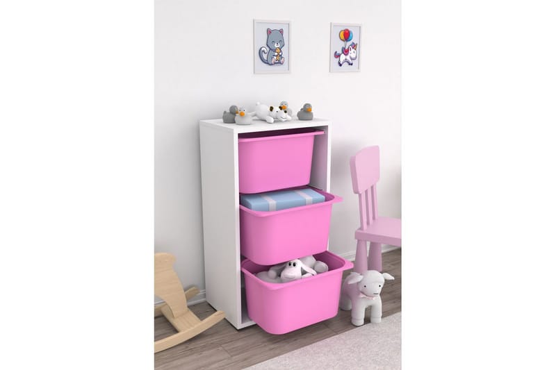 Kelix Opbevaringskasser 45 cm - Hvid - Opbevaring - Opbevaring til småting - Kurve & kasser