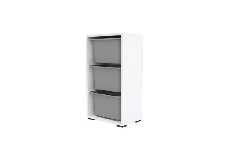 Kelix Opbevaringskasser 45 cm - Hvid/Grå - Opbevaring - Opbevaring til småting - Kurve & kasser