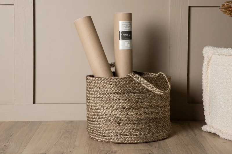 Bhopal Kurv Rund - Sort - Opbevaring - Opbevaring til småting - Kurve - Flettet kurv & rattankurv