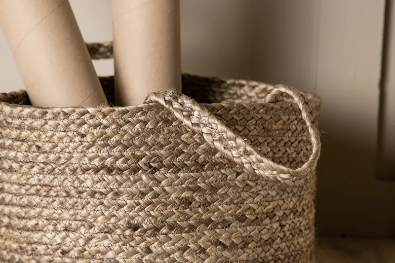 Bhopal Kurv Rund - Sort - Opbevaring - Opbevaring til småting - Kurve - Flettet kurv & rattankurv