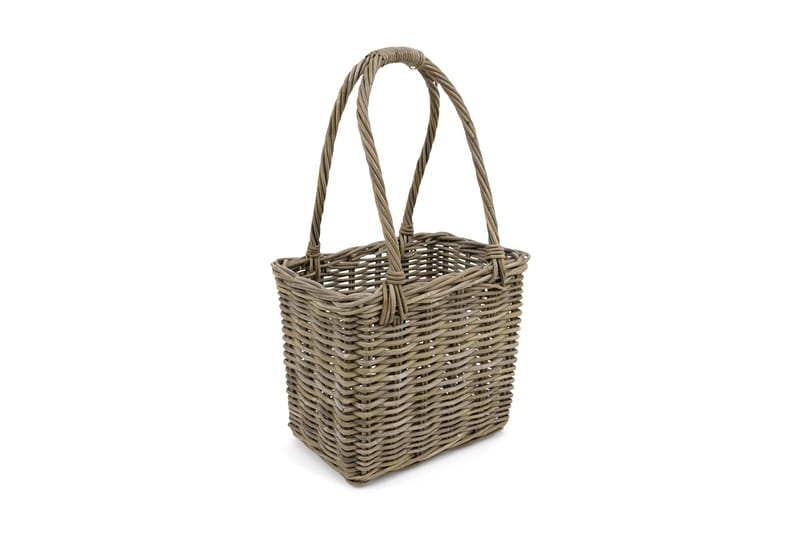 Haga Kurv Høj håndtag 46 cm Cube Cane - Natur - Opbevaring - Opbevaring til småting - Kurve