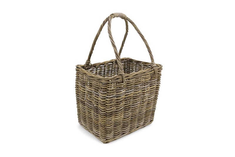 Haga Kurv Høj håndtag 55 cm Cube Cane - Natur - Opbevaring - Opbevaring til småting - Kurve