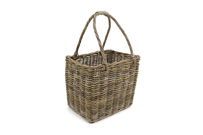 Haga Kurv Høj håndtag 55 cm Cube Cane - Natur - Kurve