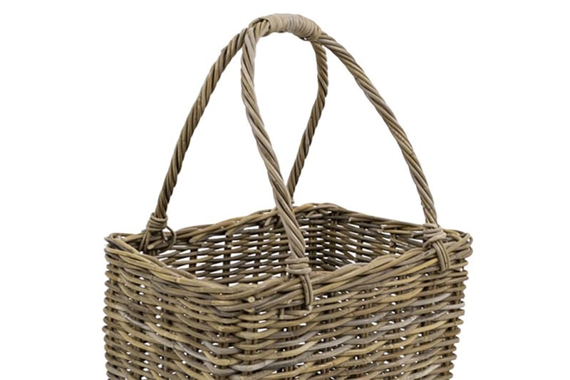 Haga Kurv Høj håndtag 55 cm Cube Cane - Natur - Opbevaring - Opbevaring til småting - Kurve