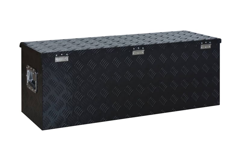 aluminiumskasse 1085 x 370 x 400 mm sort - Sort - Opbevaring - Opbevaring til småting - Kurve & kasser