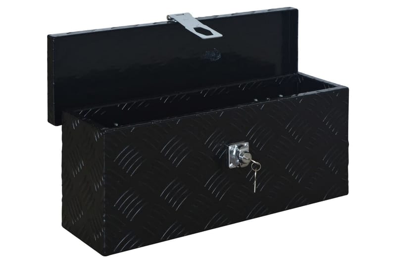 aluminiumskasse 485 x 140 x 200 mm sort - Sort - Opbevaring - Opbevaring til småting - Kurve & kasser