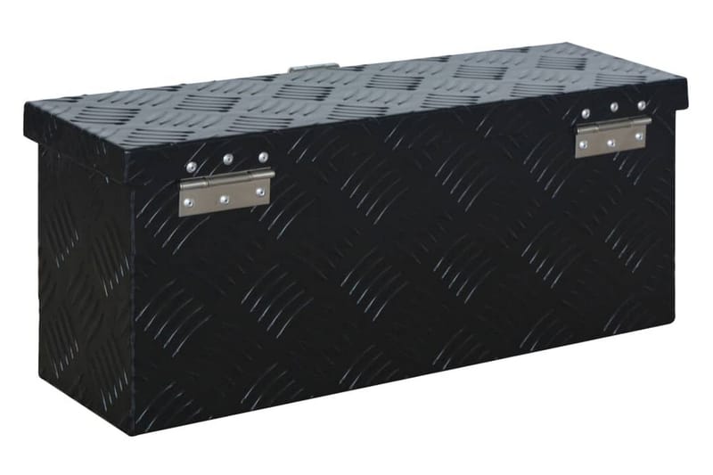 aluminiumskasse 485 x 140 x 200 mm sort - Sort - Opbevaring - Opbevaring til småting - Kurve & kasser