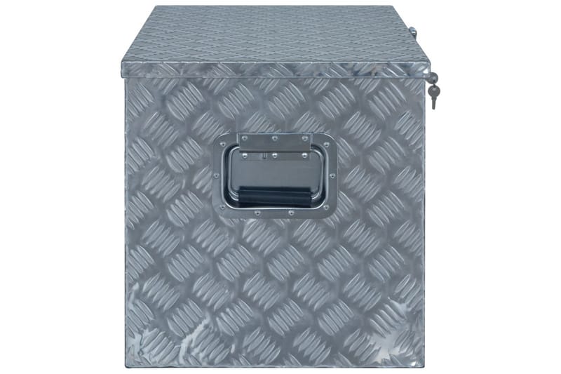 aluminiumskasse 610 x 430 x 455 mm sølvfarvet - Sølv - Opbevaring - Opbevaring til småting - Kurve & kasser
