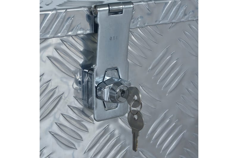 aluminiumskasse 610 x 430 x 455 mm sølvfarvet - Sølv - Opbevaring - Opbevaring til småting - Kurve & kasser