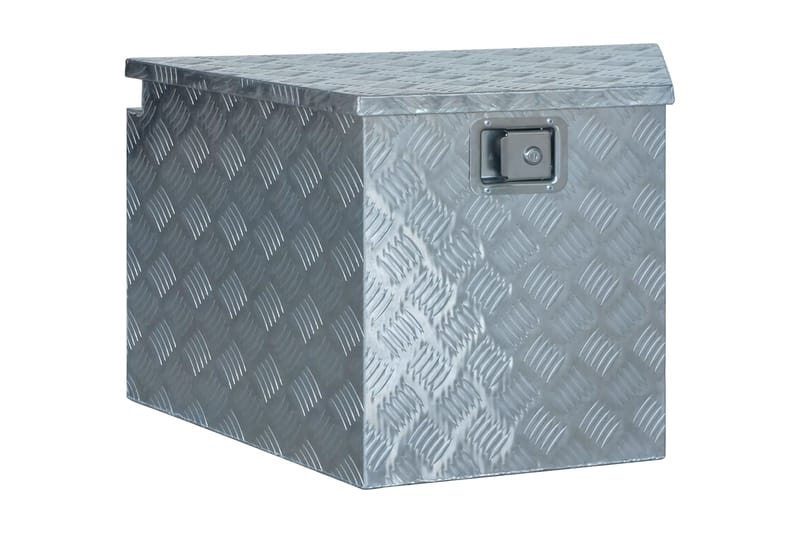 aluminiumskasse 737/381 x 410 x 460 cm sølvfarvet - Sølv - Kurve & kasser