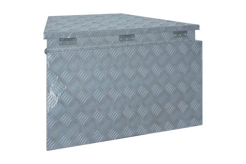 aluminiumskasse 737/381 x 410 x 460 cm sølvfarvet - Sølv - Kurve & kasser