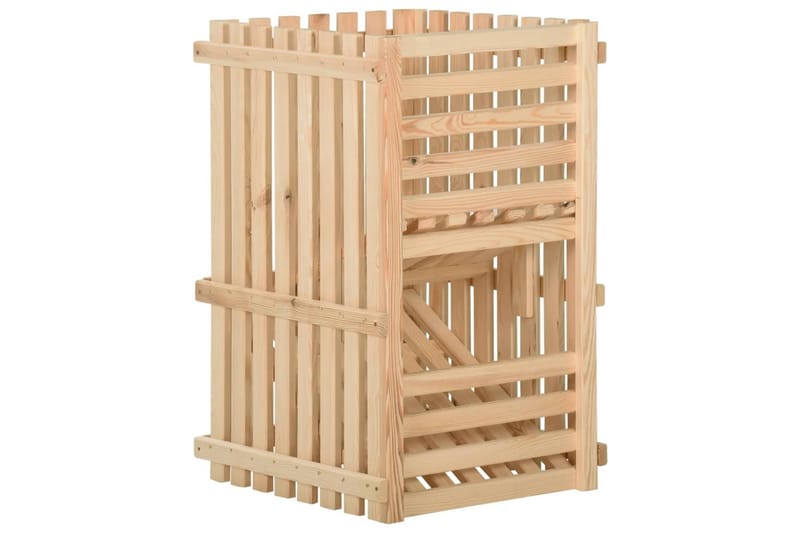 kartoffelkasse 50x50x80 cm massivt fyrretræ - Brun - Opbevaring - Opbevaring til småting - Kurve & kasser