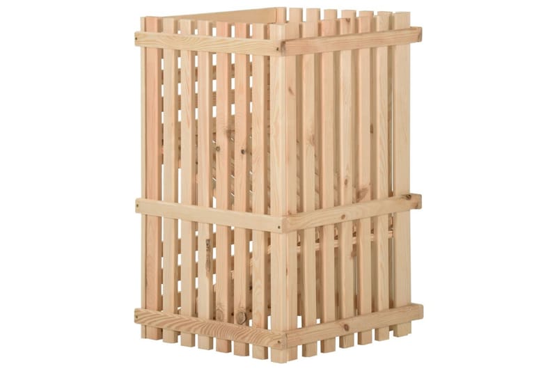 kartoffelkasse 50x50x80 cm massivt fyrretræ - Brun - Opbevaring - Opbevaring til småting - Kurve & kasser