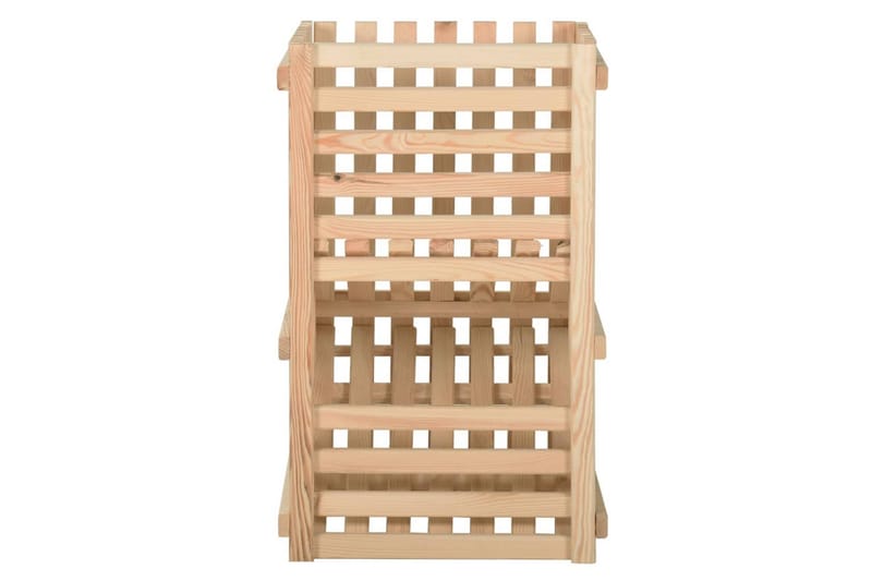 kartoffelkasse 50x50x80 cm massivt fyrretræ - Brun - Opbevaring - Opbevaring til småting - Kurve & kasser