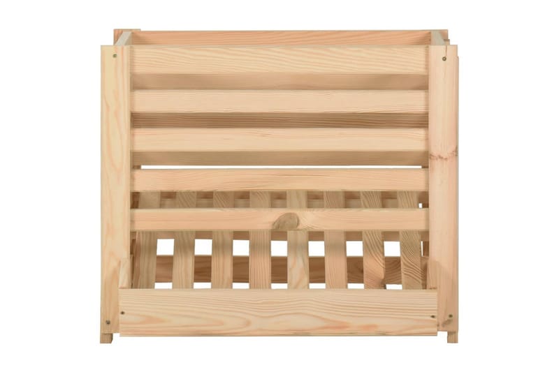 kartoffelkasse 60x40x50 cm massivt fyrretræ - Brun - Opbevaring - Opbevaring til småting - Kurve & kasser