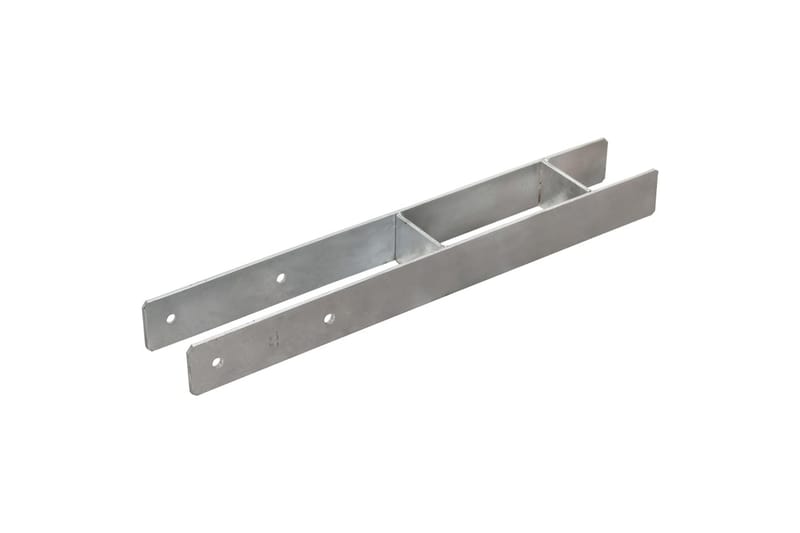 hegnspløkker 6 stk. 8x6x60 cm galvaniseret stål sølvfarvet - Opbevaring - Opbevaring til småting - Kurve & kasser - Kasser