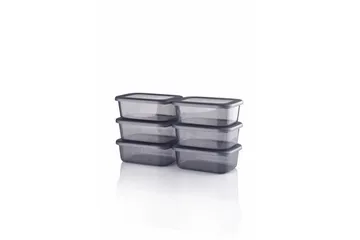 Opbevaringsboks Sæt (12 Dele) Ornel Antracit - Antracit - Opbevaring - Opbevaring til småting - Kurve & kasser - Plastikbakke & plastikkasse