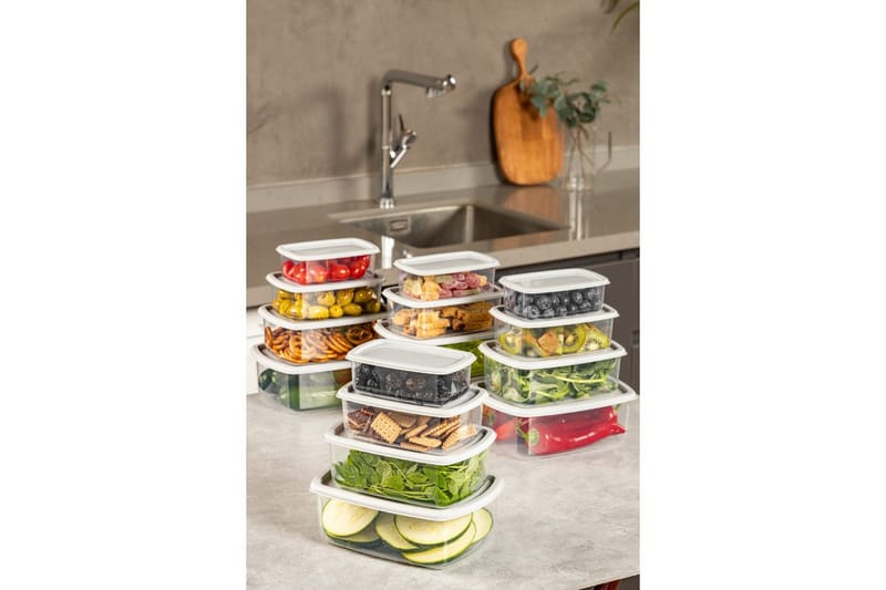 Opbevaringsboks Sæt (16 Dele) Rasalas16 Grå - Grå - Opbevaring - Opbevaring til småting - Kurve & kasser - Plastikbakke & plastikkasse