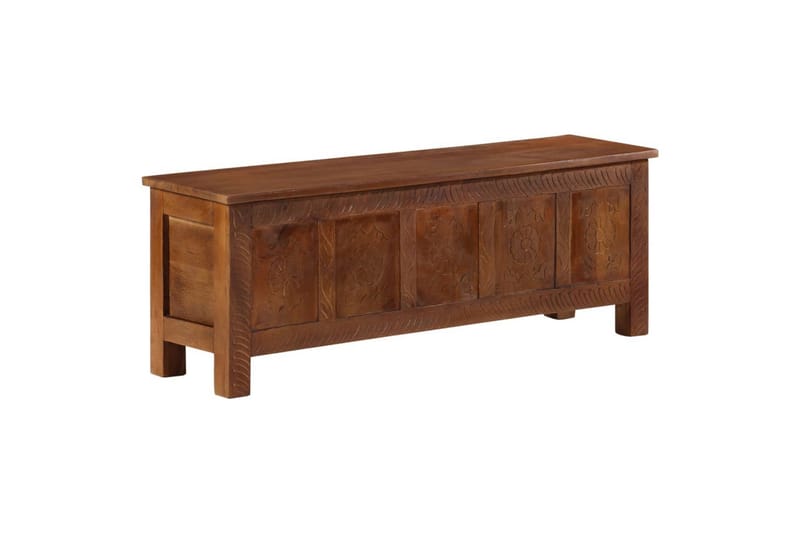 opbevaringskasse 110x30x40 cm massivt mangotræ - Brun - Opbevaring - Opbevaring til småting - Kurve & kasser