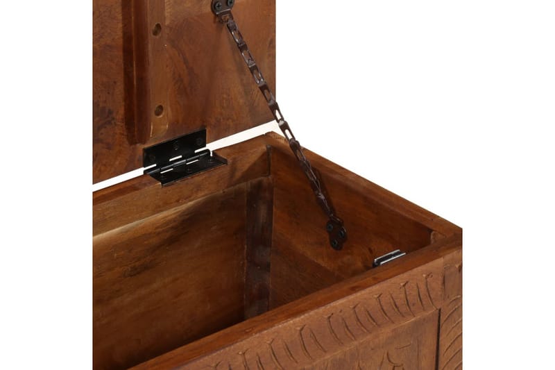 opbevaringskasse 110x30x40 cm massivt mangotræ - Brun - Opbevaring - Opbevaring til småting - Kurve & kasser