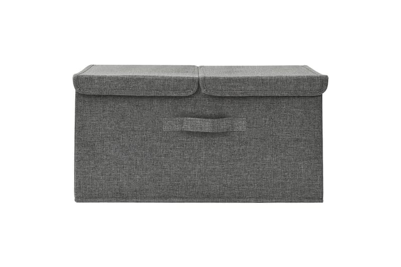opbevaringskasse 50x30x25 cm stof antracitgrå - Antracit - Opbevaring - Opbevaring til småting - Kurve & kasser