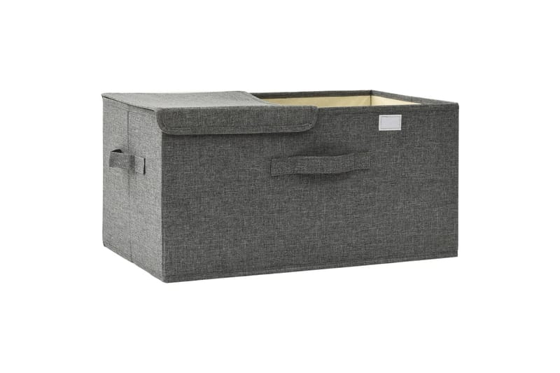 opbevaringskasse 50x30x25 cm stof antracitgrå - Antracit - Opbevaring - Opbevaring til småting - Kurve & kasser