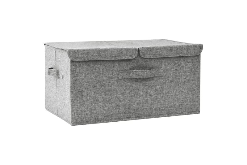 opbevaringskasse 50x30x25 cm stof grå - Grå - Opbevaring - Opbevaring til småting - Kurve & kasser
