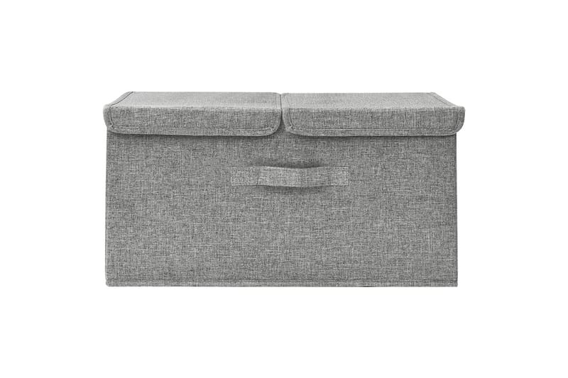 opbevaringskasse 50x30x25 cm stof grå - Grå - Opbevaring - Opbevaring til småting - Kurve & kasser