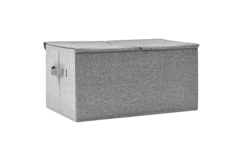 opbevaringskasse 50x30x25 cm stof grå - Grå - Opbevaring - Opbevaring til småting - Kurve & kasser
