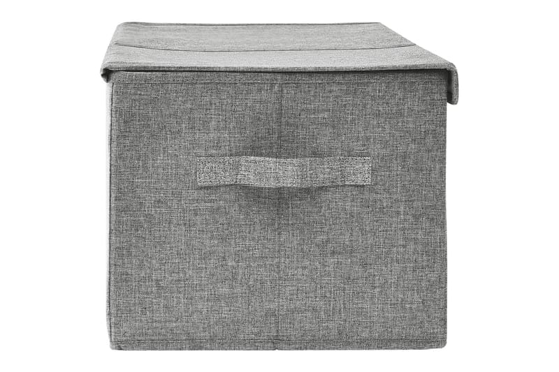 opbevaringskasse 50x30x25 cm stof grå - Grå - Opbevaring - Opbevaring til småting - Kurve & kasser