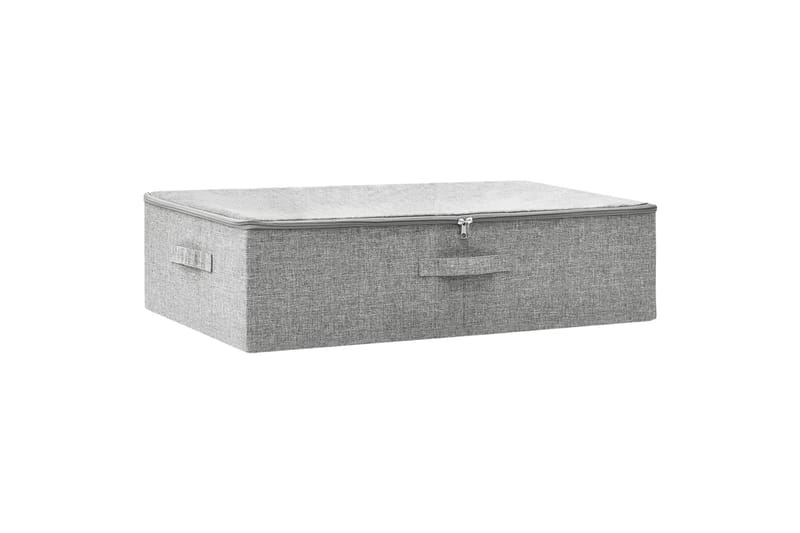 opbevaringskasse 70x40x18 cm stof grå - Grå - Kurve & kasser