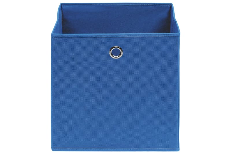 Opbevaringskasser 10 stk. 28x28x28 cm uvævet stof blå - Blå - Kurve & kasser
