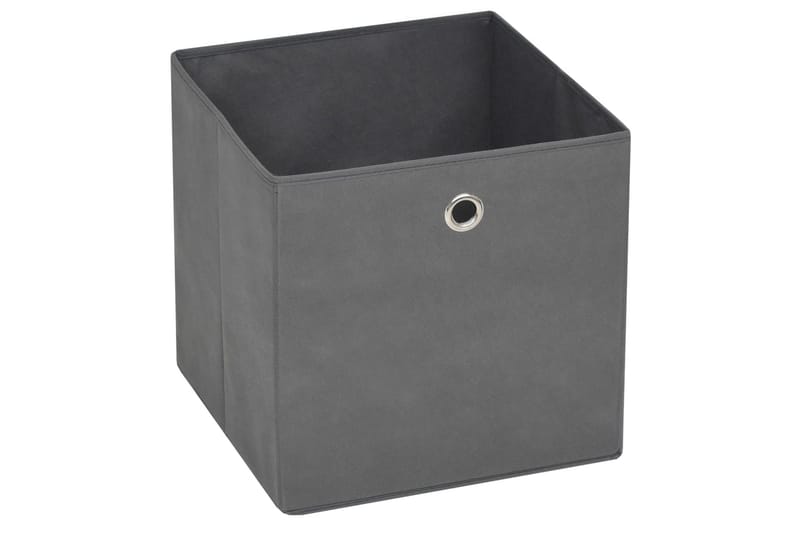 Opbevaringskasser 10 stk. 28x28x28 cm uvævet stof grå - Grå - Opbevaring - Opbevaring til småting - Kurve & kasser