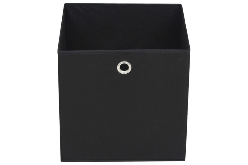 Opbevaringskasser 10 stk. 28x28x28 cm uvævet stof sort - Sort - Opbevaring - Opbevaring til småting - Kurve & kasser