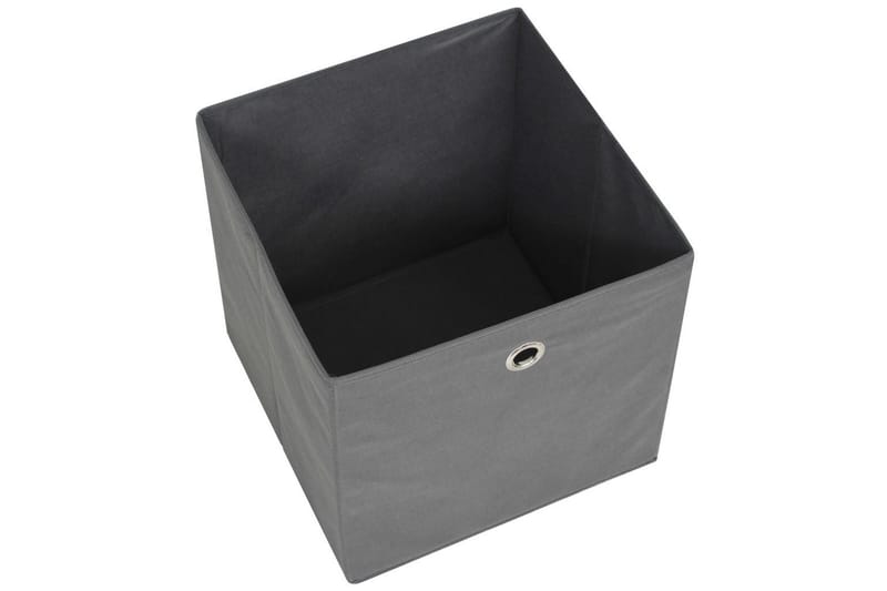 Opbevaringskasser 10 Stk. Uvævet Stof 32 X 32 X 32 Cm Grå - Grå - Opbevaring - Opbevaring til småting - Kurve & kasser