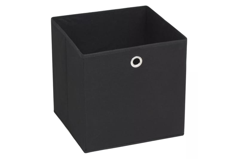 Opbevaringskasser 10 Stk. Uvævet Stof 32 X 32 X 32 Cm Sort - Sort - Opbevaring - Opbevaring til småting - Kurve & kasser