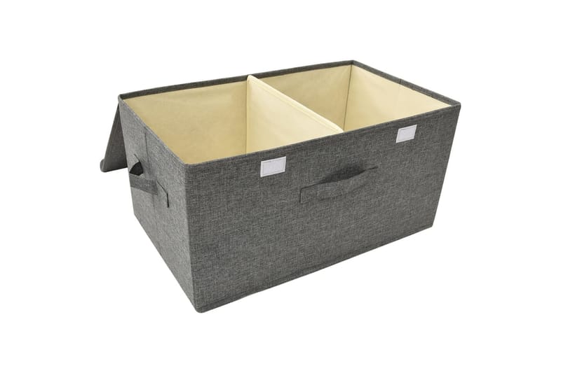 opbevaringskasser 2 stk. 50x30x25 cm stof antracitgrå - Antracit - Opbevaring - Opbevaring til småting - Kurve & kasser