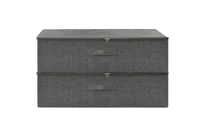 opbevaringskasser 2 stk. 70x40x18 cm antracitgrå - Antracit - Opbevaring - Opbevaring til småting - Kurve & kasser