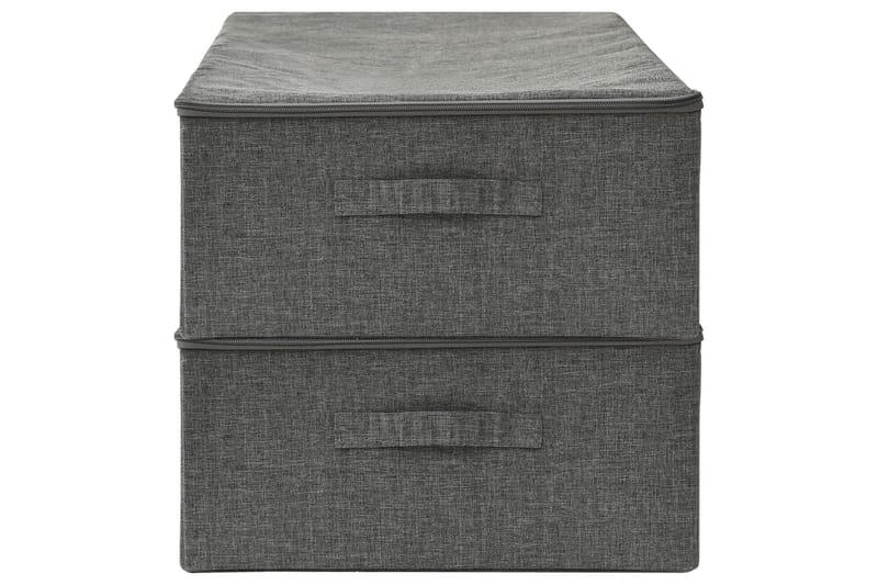 opbevaringskasser 2 stk. 70x40x18 cm antracitgrå - Antracit - Opbevaring - Opbevaring til småting - Kurve & kasser